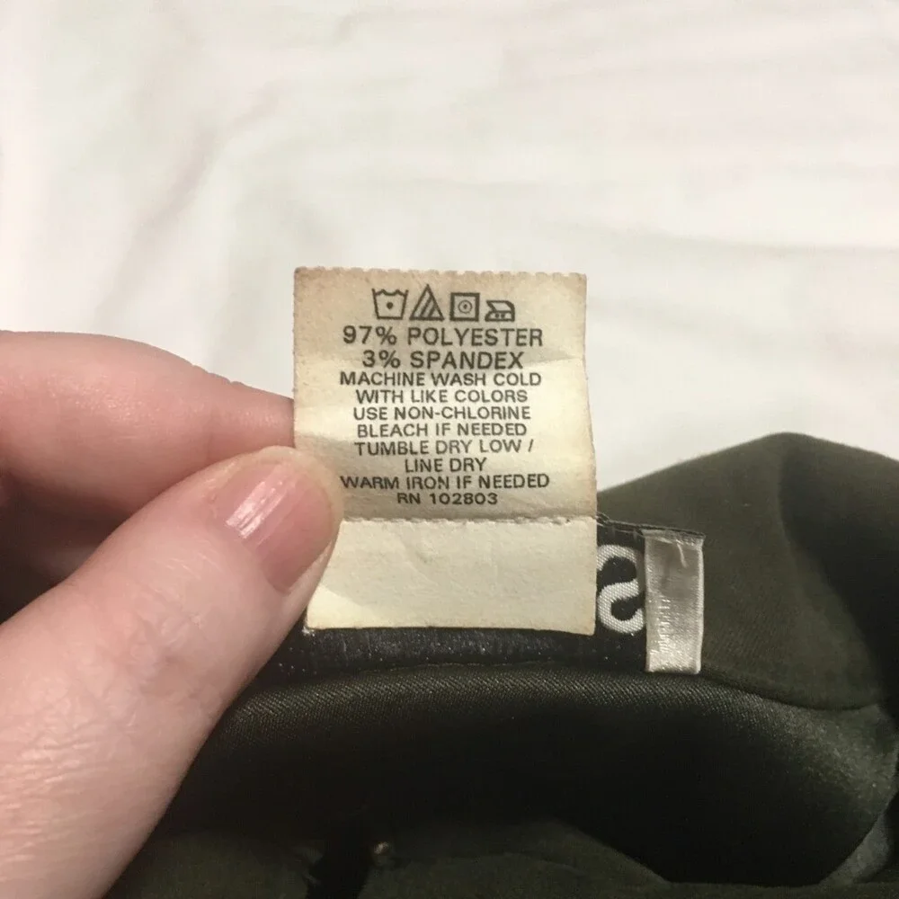 ✨️3 For $20✨️  Womens 18W hunter green faux suede zip jacket with silky scarf - Picture 4 of 7